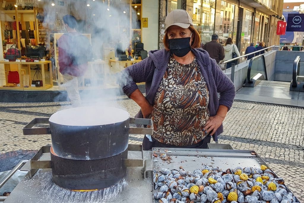 Kastanje eten portugal