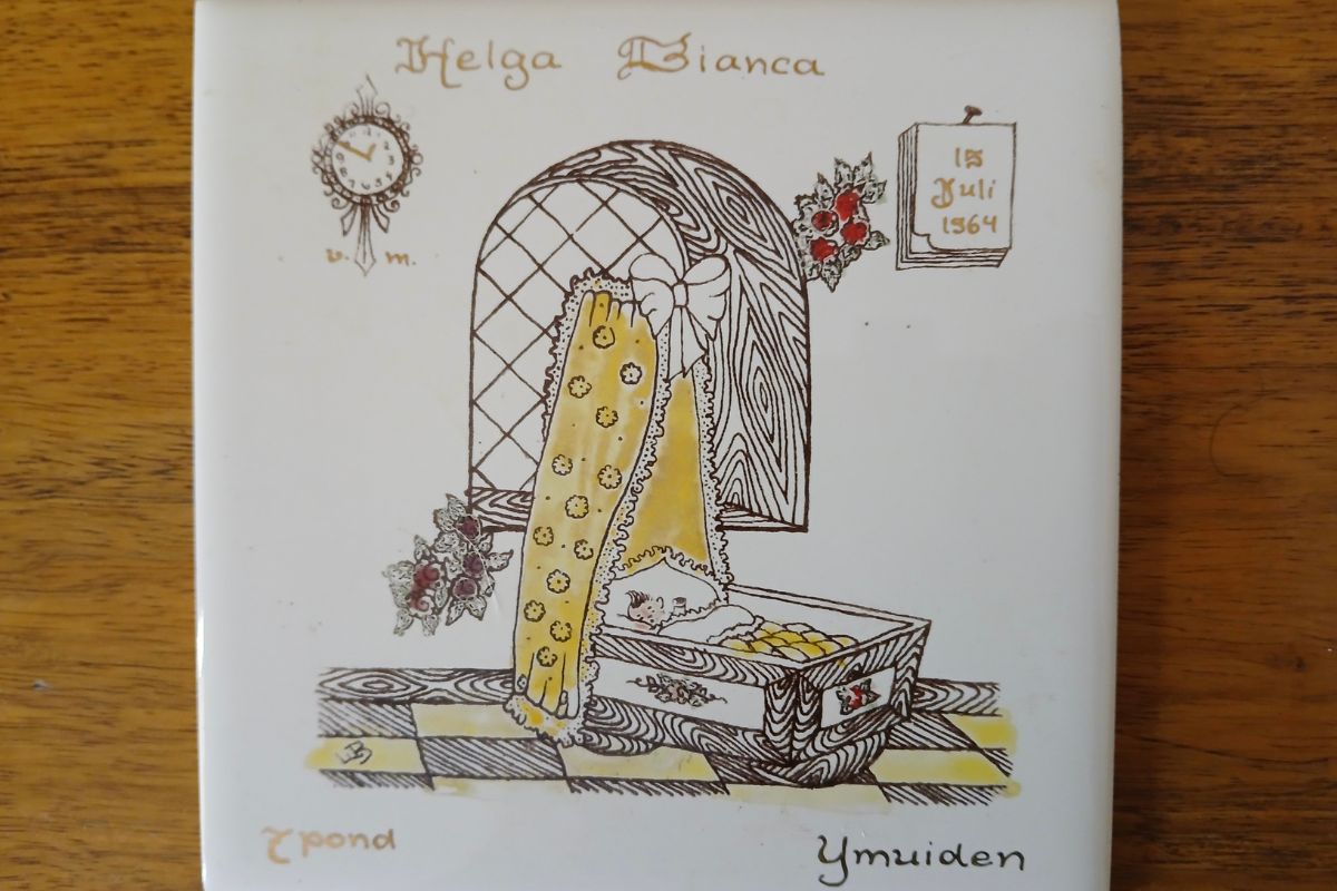 Emigreren -Geboortetegeltje